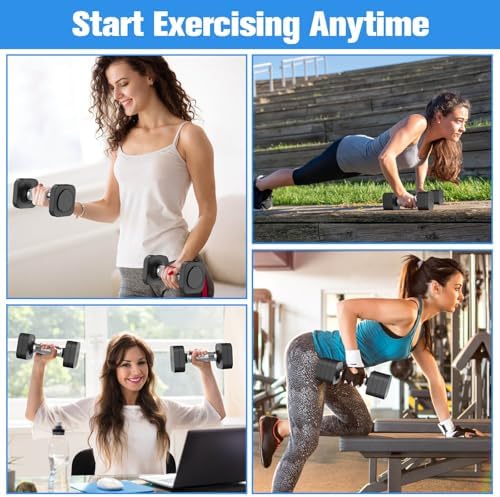 4 Levels Adjustable Dumbbells Set Full Body Workout Dumbbells Home Gym Adjustable Weights