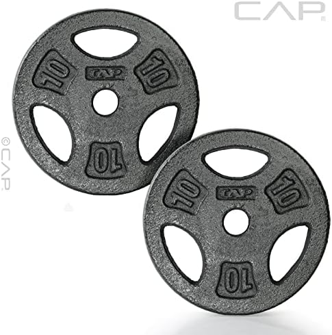 Standard CAP Barbell 1-Inch Grip Weight Plates for Home Gym Enthusiasts | CAP Barbell 1-Inch Grip Weight Plates with Du