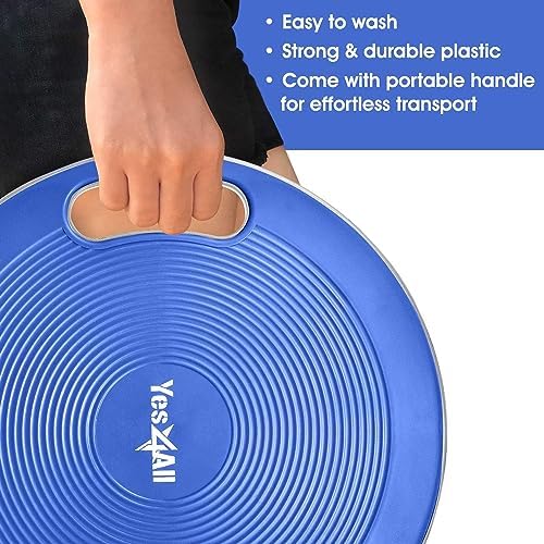 Upgraded Wobble Balance Board for Home Gym and Physical Therapy | Stability Board by Yes4All, Perfect for Standing Desk