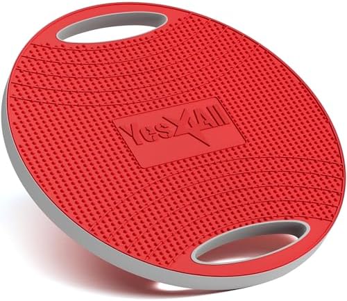 Upgraded Wobble Balance Board for Home Gym and Physical Therapy | Stability Board by Yes4All, Perfect for Standing Desk