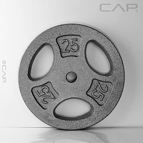 Standard CAP Barbell 1-Inch Grip Weight Plates for Home Gym Enthusiasts | CAP Barbell 1-Inch Grip Weight Plates with Du