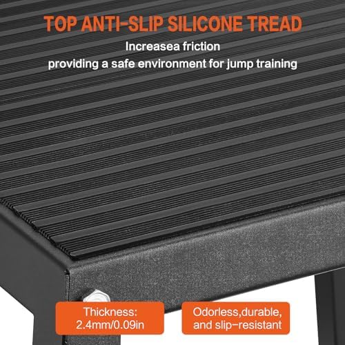 Plyometric Jump Box 3 Pcs Set, 12/18/24 Inch Fitness Exercise Platform, Home Gym Agility Training, Steel Anti-Slip Step