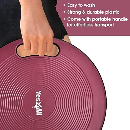 Upgraded Wobble Balance Board for Home Gym and Physical Therapy | Stability Board by Yes4All, Perfect for Standing Desk