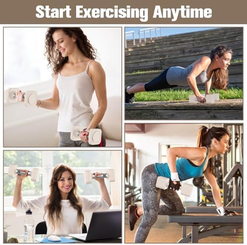 4 Levels Adjustable Dumbbells Set Full Body Workout Dumbbells Home Gym Adjustable Weights