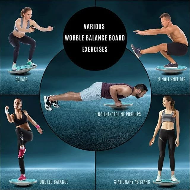 Upgraded Wobble Balance Board for Home Gym and Physical Therapy | Stability Board by Yes4All, Perfect for Standing Desk