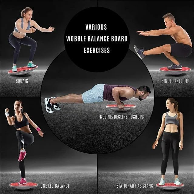 Upgraded Wobble Balance Board for Home Gym and Physical Therapy | Stability Board by Yes4All, Perfect for Standing Desk
