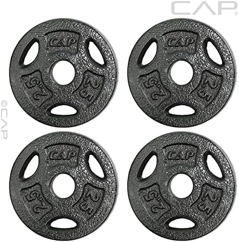 Standard CAP Barbell 1-Inch Grip Weight Plates for Home Gym Enthusiasts | CAP Barbell 1-Inch Grip Weight Plates with Du